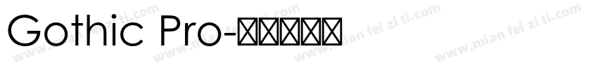 Gothic Pro字体转换